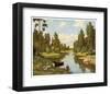 By the Stream-Sorgei Artov-Framed Art Print