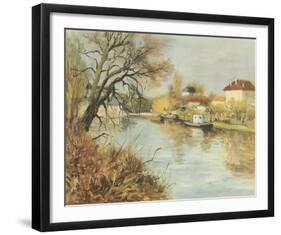 By The Towpath-Marcel Dyf-Framed Premium Giclee Print