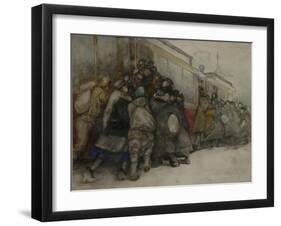 By the Tram, 1920-Alexander Ivanovich Vakhrameyev-Framed Giclee Print