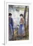 By the Water, 1881-Camille Pissarro-Framed Giclee Print