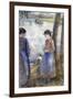 By the Water, 1881-Camille Pissarro-Framed Giclee Print