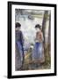 By the Water, 1881-Camille Pissarro-Framed Giclee Print