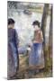 By the Water, 1881-Camille Pissarro-Mounted Giclee Print