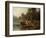 By the water post, 1871-Anders Askevold-Framed Giclee Print