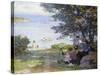By the Water-Edward Henry Potthast-Stretched Canvas