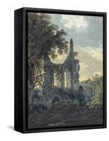 Byland Abbey, Yorkshire, C.1793 (Watercolour Touched with Black Ink over Indications in Graphite)-Thomas Girtin-Framed Stretched Canvas