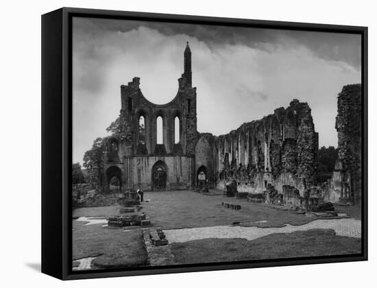 Byland Abbey-Fred Musto-Framed Stretched Canvas