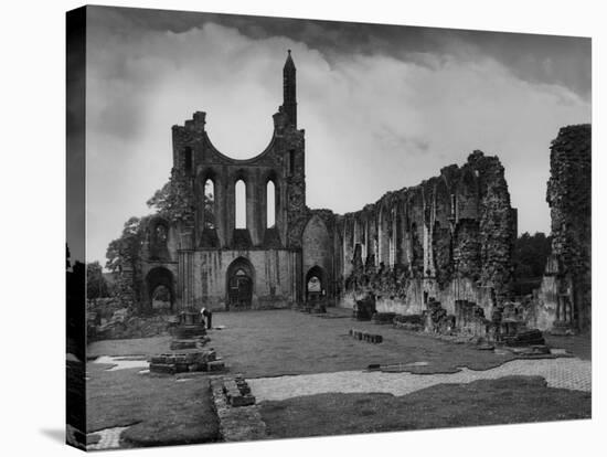 Byland Abbey-Fred Musto-Stretched Canvas