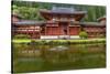 Byodo-In Buddhist Temple, Kaneohe, Oahu, Hawaii, USA-Charles Crust-Stretched Canvas