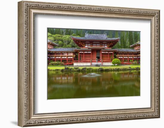 Byodo-In Buddhist Temple, Kaneohe, Oahu, Hawaii, USA-Charles Crust-Framed Photographic Print