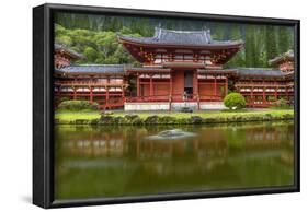 Byodo-In Buddhist Temple, Kaneohe, Oahu, Hawaii, USA-Charles Crust-Framed Photographic Print