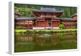 Byodo-In Buddhist Temple, Kaneohe, Oahu, Hawaii, USA-Charles Crust-Framed Photographic Print