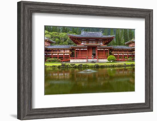 Byodo-In Buddhist Temple, Kaneohe, Oahu, Hawaii, USA-Charles Crust-Framed Photographic Print