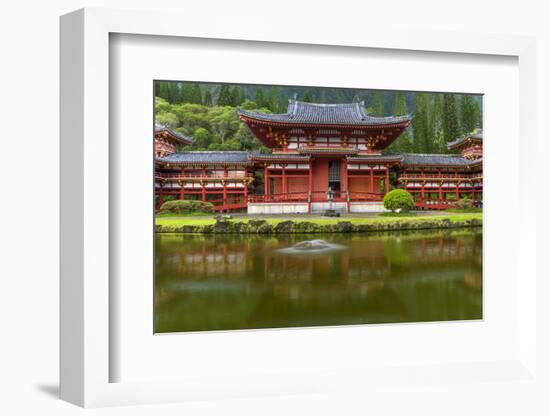Byodo-In Buddhist Temple, Kaneohe, Oahu, Hawaii, USA-Charles Crust-Framed Photographic Print