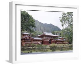 Byodo-In Temple, Buddhist Shrine on Windward Coast, Oahu, Hawaiian Islands-Alison Wright-Framed Photographic Print