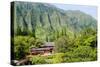 Byodo-In Temple, Valley of the Temples, Kaneohe, Oahu, Hawaii, United States of America, Pacific-Michael DeFreitas-Stretched Canvas