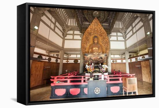 Byodo-In Temple, Valley of the Temples, Kaneohe, Oahu, Hawaii, United States of America, Pacific-Michael DeFreitas-Framed Stretched Canvas