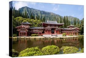 Byodo-In Temple, Valley of the Temples, Kaneohe, Oahu, Hawaii, United States of America, Pacific-Michael DeFreitas-Stretched Canvas