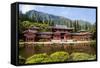 Byodo-In Temple, Valley of the Temples, Kaneohe, Oahu, Hawaii, United States of America, Pacific-Michael DeFreitas-Framed Stretched Canvas