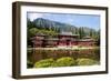 Byodo-In Temple, Valley of the Temples, Kaneohe, Oahu, Hawaii, United States of America, Pacific-Michael DeFreitas-Framed Photographic Print