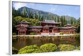 Byodo-In Temple, Valley of the Temples, Kaneohe, Oahu, Hawaii, United States of America, Pacific-Michael DeFreitas-Framed Photographic Print