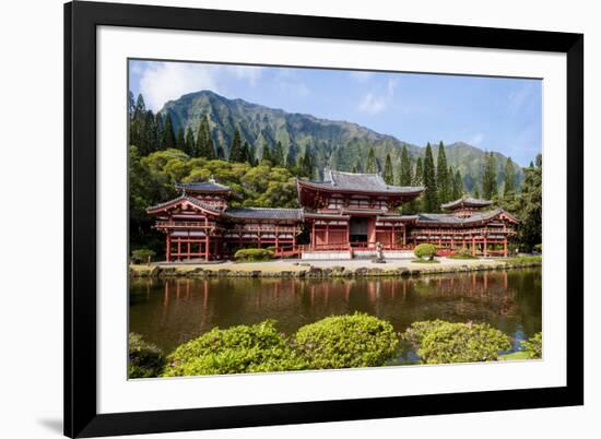 Byodo-In Temple, Valley of the Temples, Kaneohe, Oahu, Hawaii, United States of America, Pacific-Michael DeFreitas-Framed Photographic Print