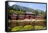 Byodo-In Temple, Valley of the Temples, Kaneohe, Oahu, Hawaii, United States of America, Pacific-Michael DeFreitas-Framed Stretched Canvas