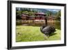 Byodo-In Temple, Valley of the Temples, Kaneohe, Oahu, Hawaii, United States of America, Pacific-Michael DeFreitas-Framed Photographic Print