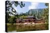 Byodo-In Temple, Valley of the Temples, Kaneohe, Oahu, Hawaii, United States of America, Pacific-Michael DeFreitas-Stretched Canvas