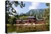 Byodo-In Temple, Valley of the Temples, Kaneohe, Oahu, Hawaii, United States of America, Pacific-Michael DeFreitas-Stretched Canvas