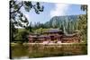 Byodo-In Temple, Valley of the Temples, Kaneohe, Oahu, Hawaii, United States of America, Pacific-Michael DeFreitas-Stretched Canvas