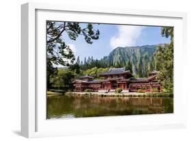 Byodo-In Temple, Valley of the Temples, Kaneohe, Oahu, Hawaii, United States of America, Pacific-Michael DeFreitas-Framed Photographic Print