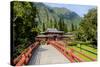 Byodo-In Temple, Valley of the Temples, Kaneohe, Oahu, Hawaii, United States of America, Pacific-Michael DeFreitas-Stretched Canvas