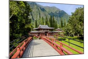 Byodo-In Temple, Valley of the Temples, Kaneohe, Oahu, Hawaii, United States of America, Pacific-Michael DeFreitas-Mounted Photographic Print