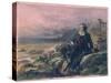 Byron Among the Ruins of Greece-Giovanni Carnovali (Piccio)-Stretched Canvas