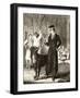 Byron and Dog-null-Framed Art Print