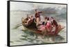 Byron and Shelley on the Lake of Geneva-Vicente De Paredes-Framed Stretched Canvas