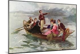 Byron and Shelley on the Lake of Geneva-Vicente De Paredes-Mounted Giclee Print