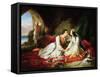 Byron as Don Juan, with Haidee, 1831-Alexandre Colin-Framed Stretched Canvas