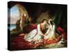 Byron as Don Juan, with Haidee, 1831-Alexandre Colin-Stretched Canvas