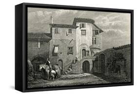 Byron, Athens, Convent-E Finden-Framed Stretched Canvas