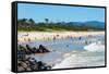 Byron Bay Main beach, New South Wales, Australia, Pacific-Andrew Michael-Framed Stretched Canvas