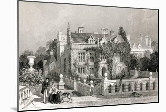 Byron, Newstead Abbey-D Buckle-Mounted Art Print