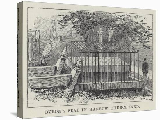 Byron's Seat in Harrow Churchyard-null-Stretched Canvas