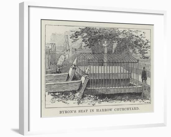 Byron's Seat in Harrow Churchyard-null-Framed Giclee Print