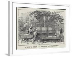 Byron's Seat in Harrow Churchyard-null-Framed Giclee Print