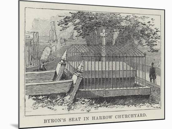 Byron's Seat in Harrow Churchyard-null-Mounted Giclee Print