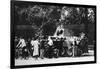 Bystanders Examining an Abandoned Tank on the Rue De Medicis, Liberation of Paris, August 1944-null-Framed Giclee Print