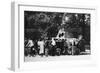 Bystanders Examining an Abandoned Tank on the Rue De Medicis, Liberation of Paris, August 1944-null-Framed Giclee Print