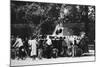 Bystanders Examining an Abandoned Tank on the Rue De Medicis, Liberation of Paris, August 1944-null-Mounted Giclee Print